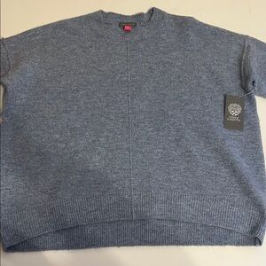 Vince Camuto Women's Blue Crewneck Sweater